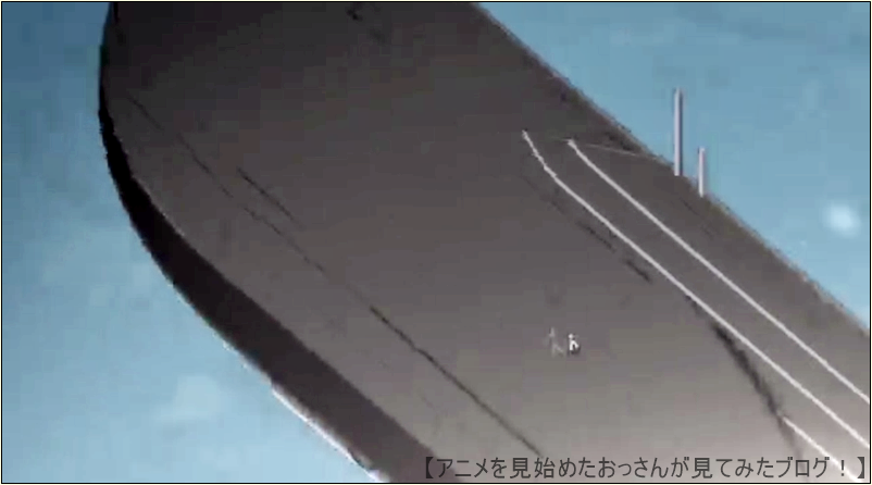 飛行船から吹き飛ばされて、飛行船の上に着地BAKUMATSU アニメ はヒドイ設定・演出の数々 【つまらない】「BAKUMATSU」をアニメを見始めたおっさんが見てみた！【評価･レビュー･感想★☆☆☆☆】 #ばくかれ #BAKUMATSU