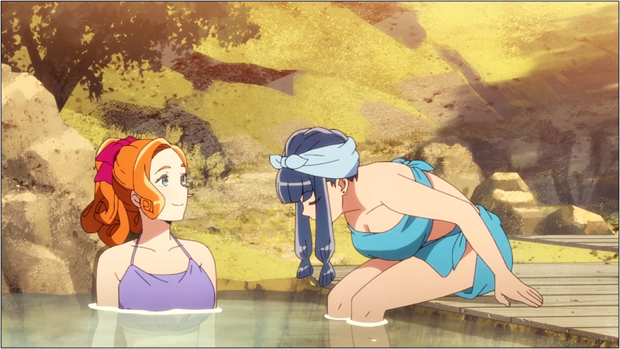 天晴爛漫！ アニメ の温泉回ではジン・シャーレンとソフィアのちょっとしたサービスショットも？