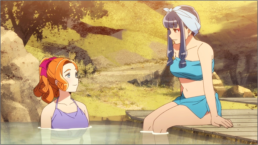 天晴爛漫！ アニメ の温泉回ではジン・シャーレンとソフィアのちょっとしたサービスショットも？
